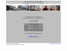Tablet Screenshot of dr-aglas.at